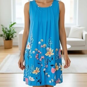 Lily By Firmiana Tunic Tank Top Flowery (TK24)